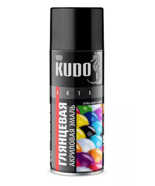 KUDO / KU-A1001 Эмаль универсальная акриловая RAL 1001 бежевая высокоглянцевая 520 мл (уп.12)