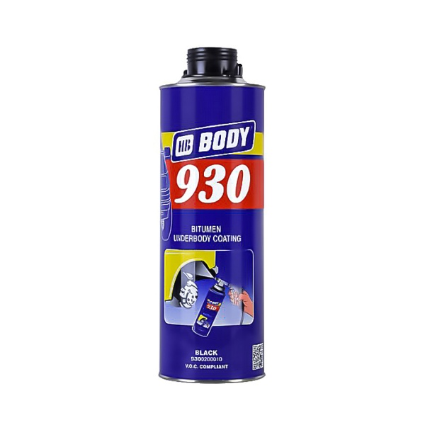 BODY / 930 ЧЕРНАЯ Антикор,  1 л евробалон для краскопульта (6 шт)